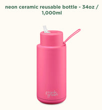 Load image into Gallery viewer, Frank Green - Stainless Streel Reusable Water Bottle with straw Lid - 34oz / 1000ml
