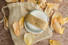 Load image into Gallery viewer, Reusable Bamboo Make-up Pads - Pack of 6 with wash bag - My Little Gumnut