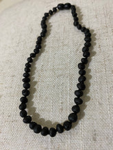 Load image into Gallery viewer, Raw Cherry Amber Infant Necklace - Green Lily