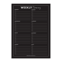 Load image into Gallery viewer, OLB l Magnet | Weekly Cleaning Planner - Black (A3)