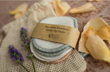 Load image into Gallery viewer, Reusable Bamboo Make-up Pads - Pack of 6 with wash bag - My Little Gumnut