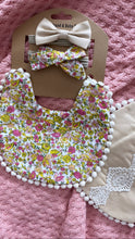 Load image into Gallery viewer, Boho Bib & Headband Set - MABEL - Green Lily