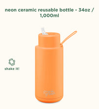 Load image into Gallery viewer, Frank Green - Stainless Streel Reusable Water Bottle with straw Lid - 34oz / 1000ml