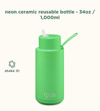 Load image into Gallery viewer, Frank Green - Stainless Streel Reusable Water Bottle with straw Lid - 34oz / 1000ml
