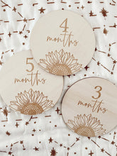 Load image into Gallery viewer, Lion + Lamb the Label WOODEN MILESTONE SET - SUNFLOWER