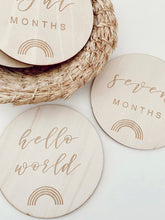 Load image into Gallery viewer, Lion + Lamb the Label WOODEN MILESTONE SET - RAINBOW