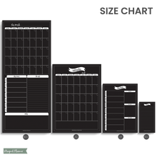 Load image into Gallery viewer, Magnet | Family Command Centre with Calendar, Weekly Plan, Notes & List - Classic Black