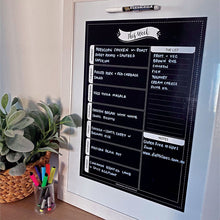 Load image into Gallery viewer, Magnet | Reusable Weekly Planner A4 - Classic Black