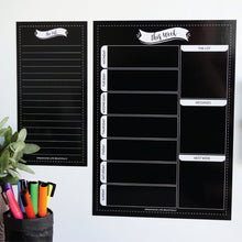 Load image into Gallery viewer, Magnet | Reusable Weekly Planner A4 - Classic Black