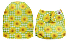 Load image into Gallery viewer, PREORDER - Mama Koala - Sunflower Check MINKY (Due April 2021) - Green Lily