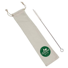 Load image into Gallery viewer, Straw Cleaner Brush & Reusable Straw Storage Bag - Activated Eco