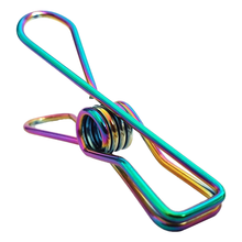 Load image into Gallery viewer, Rainbow Stainless Steel Infinity Clothes Pegs 100 Pack - Green Lily