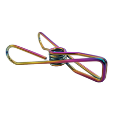 Load image into Gallery viewer, Rainbow Stainless Steel Infinity Clothes Pegs 100 Pack - Green Lily