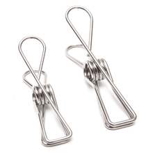 Load image into Gallery viewer, Twin Pack Stainless Steel Infinity Clothes Pegs 40 Regular & 10 Large - Green Lily