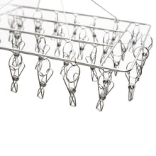 Load image into Gallery viewer, Stainless Steel Sock Hanger 316 Marine Grade with 36x Pegs