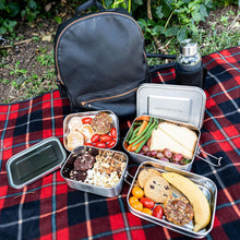 Load image into Gallery viewer, Stainless Steel Two Layer Lunchbox - Green Lily