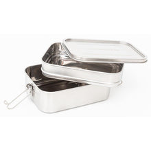 Load image into Gallery viewer, Stainless Steel Two Layer Lunchbox - Green Lily
