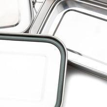 Load image into Gallery viewer, Stainless Steel Two Layer Lunchbox - Green Lily