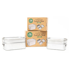 Load image into Gallery viewer, Stainless Steel Two Layer Lunchbox - Green Lily