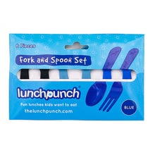 Load image into Gallery viewer, LUNCH PUNCH - FORK &amp; SPOON - BLUE
