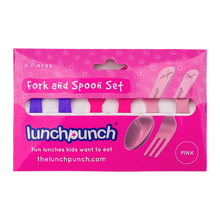 Load image into Gallery viewer, LUNCH PUNCH - FORK &amp; SPOON - PINK
