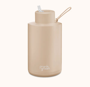 Frank Green - Stainless Streel Reusable Water Bottle with straw Lid - 68oz / 2000ml