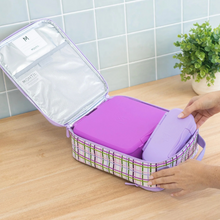 Load image into Gallery viewer, MontiiCo Large Insulated Lunch Bag - BERRY PATCH

