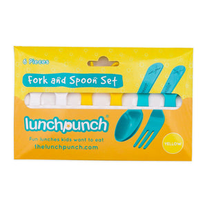 LUNCH PUNCH - FORK & SPOON - YELLOW