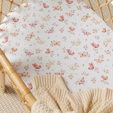 Load image into Gallery viewer, Butterfly l Organic Bassinet Sheet / Change Pad Cover - Snuggle Hunny
