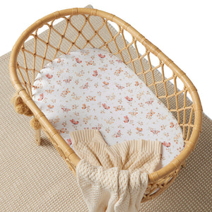 Butterfly l Organic Bassinet Sheet / Change Pad Cover - Snuggle Hunny