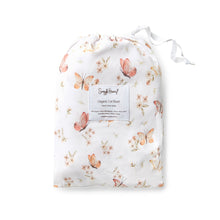 Load image into Gallery viewer, Butterfly l Organic Fitted Cot Sheet - Snuggle Hunny
