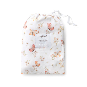 Butterfly l Organic Fitted Cot Sheet - Snuggle Hunny