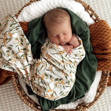 Load image into Gallery viewer, Golden Wattle | Baby Stretch Wrap &amp; Topknot Set - Snuggle Hunny
