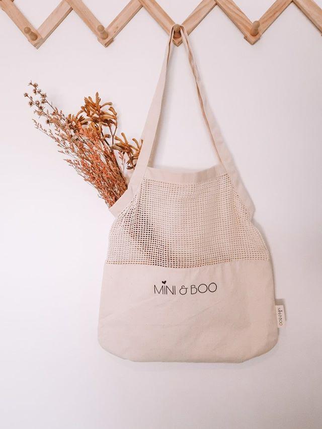 Half Mesh Tote Bag Pack - Mini & Boo