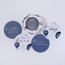 Load image into Gallery viewer, Cloud Chaser &amp; Indigo Reversible Milestone Cards - Snuggle Hunny Kids - Green Lily 

