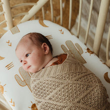 Load image into Gallery viewer, Snuggly Jacks - Taupe Organic Knitted Blanket
