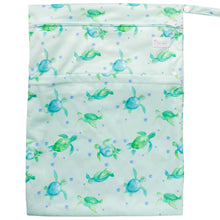 Load image into Gallery viewer, Boho Babes - Turtles - Large Wetbag - Green Lily 
