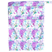 Load image into Gallery viewer, Boho Babes - Blissful Hummingbirds - Large Wetbag - Green Lily 
