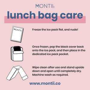 MontiiCo Large Insulated Lunch Bag - Coal