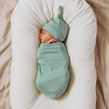 Load image into Gallery viewer, Sage  | Snuggle Swaddle &amp; Beanie Set - Snuggle Hunny Kids
