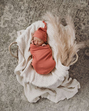 Load image into Gallery viewer, Clay | Snuggle Swaddle &amp; Beanie Set - Snuggle Hunny Kids
