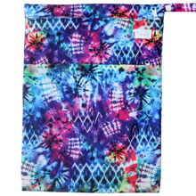 Load image into Gallery viewer, Boho Babes - Rainbow Tie Dye - Large Wetbag - Green Lily 

