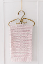 Load image into Gallery viewer, Blush Pink l Diamond Knit Baby Blanket
