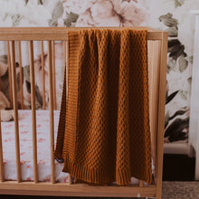 Load image into Gallery viewer, Bronze l Diamond Knit Baby Blanket
