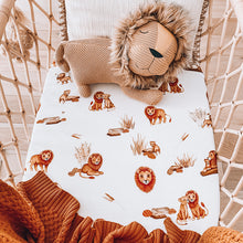 Load image into Gallery viewer, Lion l Bassinet Sheet / Change Pad Cover - Snuggle Hunny Kids
