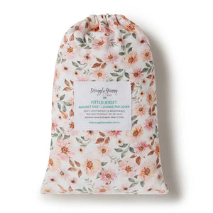 Spring Floral l Bassinet Sheet / Change Pad Cover - Snuggle Hunny
