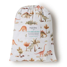 Load image into Gallery viewer, Dino l Fitted Cot Sheet - Snuggle Hunny
