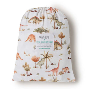 Dino l Fitted Cot Sheet - Snuggle Hunny