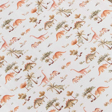 Load image into Gallery viewer, Dino l Fitted Cot Sheet - Snuggle Hunny
