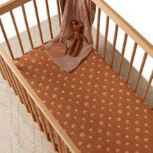 Load image into Gallery viewer, Bronze Palm l Fitted Cot Sheet - Snuggle Hunny Kids
